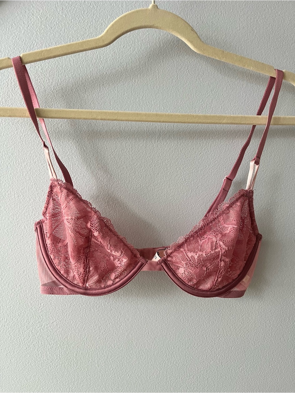 Victoria Secret Unlined Lace Demi bra